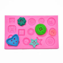 Food-Grade Silicone Molds Various Buttons Shape Fondant Cakes Chocolate Decoration Biscuits Candy Molds